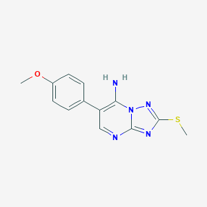 6-(4-Methoxyphenyl)-2-(methylsulfanyl)[1,2,4] triazolo[1,5-a]pyrimidin-7-amineͼƬ