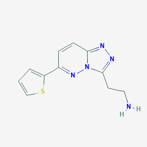 2-(6-(thiophen-2-yl)-[1,2,4]triazolo[4,3-b]pyridazin-3-yl)ethan-1-amineͼƬ