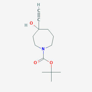 1-Boc-4-ethynyl-4-hydroxyazepaneͼƬ