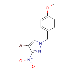 4-bromo-1-[(4-methoxyphenyl)methyl]-3-nitro-1H-pyrazoleͼƬ