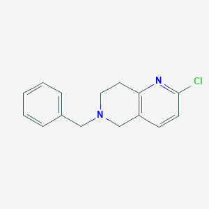 6-Benzyl-2-chloro-5,6,7,8-tetrahydro-1,6-naphthyridineͼƬ