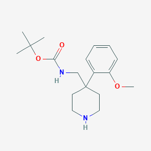 tert-Butyl [4-(2-methoxyphenyl)piperidin-4-yl]methylcarbamateͼƬ