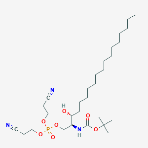 N-tert-Butyloxycarbonyl-D-erythro-dihydro-D-sphingosine-1-phosphate Dicyanoethyl EsterͼƬ