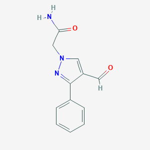 2-(4-Formyl-3-phenyl-1H-pyrazol-1-yl)acetamideͼƬ
