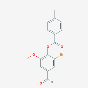 2-bromo-4-formyl-6-methoxyphenyl 4-methylbenzoateͼƬ