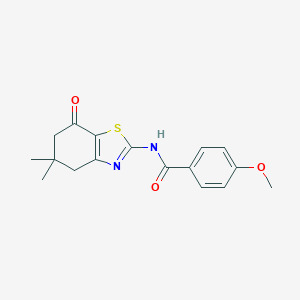 N-(5,5-dimethyl-7-oxo(4,5,6-trihydrobenzothiazol-2-yl))(4-methoxyphenyl)formamideͼƬ