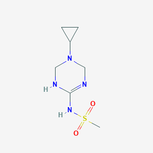 N-(5-cyclopropyl-1,4,5,6-tetrahydro-1,3,5-triazin-2-yl)methanesulfonamideͼƬ