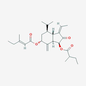 7-(3-Ethyl-cis-crotonoyloxy)-1-(2-methylbutyryloxy)-3,14-dehydro-Z-notonipetranoneͼƬ