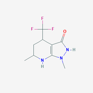 1,6-dimethyl-4-(trifluoromethyl)-1H,2H,3H,4H,5H,6H,7H-pyrazolo[3,4-b]pyridin-3-oneͼƬ