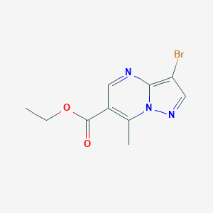 Ethyl 3-bromo-7-methylpyrazolo[1,5-a]pyrimidine-6-carboxylateͼƬ