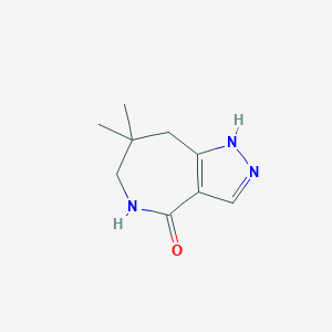 7,7-dimethyl-1H,4H,5H,6H,7H,8H-pyrazolo[4,3-c]azepin-4-oneͼƬ