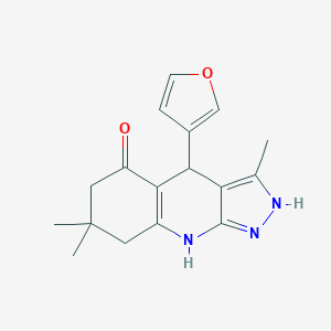 4-(3-Furyl)-3,7,7-Trimethyl-1,4,6,7,8,9-Hexahydro-5h-Pyrazolo[3,4-B]Quinolin-5-OneͼƬ