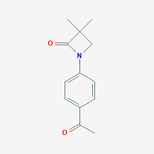 1-(4-Acetylphenyl)-3,3-dimethylazetidin-2-oneͼƬ