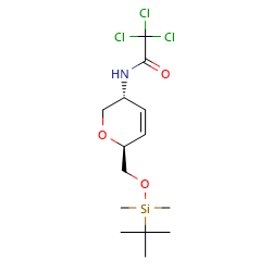 N-[(3R,6S)-6-{[(tert-butyldimethylsilyl)oxy]methyl}-3,6-dihydro-2H-pyran-3-yl]-2,2,2-trichloroacetamideͼƬ