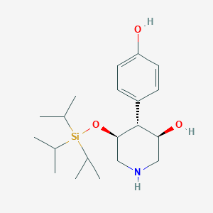 (3R,4R,5S)-4-(4-Hydroxyphenyl)-5-((triisopropyl-silyl)oxy)piperidin-3-olͼƬ