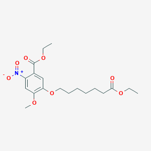 Ethyl 5-((7-ethoxy-7-oxoheptyl)-oxy)-4-methoxy-2-nitrobenzoateͼƬ