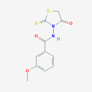 3-Methoxy-N-(4-oxo-2-sulfanylidene-1,3-thiazolidin-3-yl)benzamideͼƬ