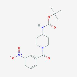 tert-Butyl 1-(3-nitrobenzoyl)piperidin-4-ylcarbamateͼƬ