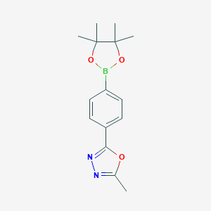 2-METHYL-5-[4-(4,4,5,5-TETRAMETHYL-1,3,2-DIOXABOROLAN-2-YL)PHENYL]-1,3,4-OXADIAZOLEͼƬ