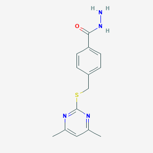 4-{[(4,6-Dimethylpyrimidin-2-yl)sulfanyl]methyl}benzohydrazideͼƬ