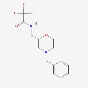 N-[(4-Benzylmorpholin-2-yl)methyl]-2,2,2-trifluoroacetamideͼƬ