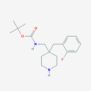 tert-Butyl [4-(2-fluorobenzyl)piperidin-4-yl]methylcarbamateͼƬ