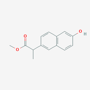 2-(6-Hydroxy-naphthalen-2-yl)-propionic acid methyl esterͼƬ