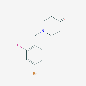 1-(4-Bromo-2-fluorobenzyl)piperidin-4-oneͼƬ