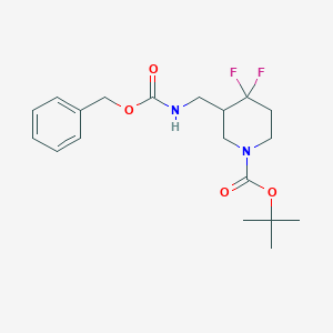 tert-butyl 3-({[(benzyloxy)carbonyl]amino}methyl)-4,4-difluoropiperidine-1-carboxylateͼƬ