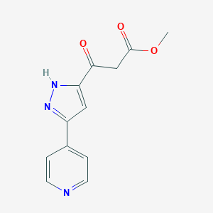 3-Oxo-3-(5-pyridin-4-yl-1H-pyrazol-3-yl)-propionic acid methyl esterͼƬ