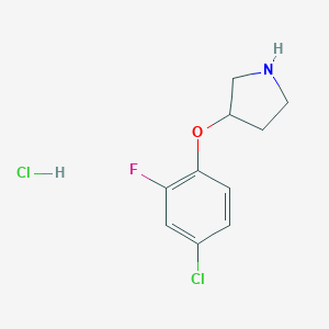 3-(4-Chloro-2-fluorophenoxy)pyrrolidine HydrochlorideͼƬ