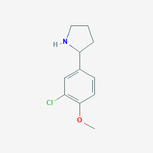 2-(3-chloro-4-methoxyphenyl)pyrrolidineͼƬ