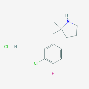 2-[(3-Chloro-4-Fluorophenyl)Methyl]-2-Methylpyrrolidine HydrochlorideͼƬ