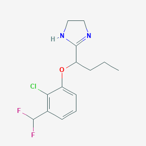 2-[1-[2-Chloro-3-(difluoromethyl)phenoxy]butyl]-4,5-dihydro-1H-imidazoleͼƬ