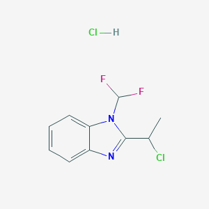 2-(1-Chloroethyl)-1-(difluoromethyl)benzimidazole hydrochlorideͼƬ