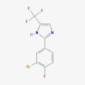 2-(3-Bromo-4-fluorophenyl)-4-(trifluoromethyl)-1H-imidazoleͼƬ