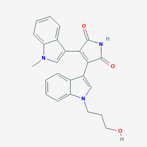 3-[1-(3-Hydroxypropyl)-1H-indol-3-yl]-4-(1-methyl-1H-indol-3-yl)-1H-pyrrole-2,5-dioneͼƬ