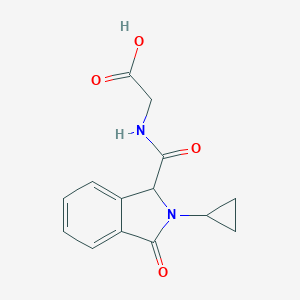 2-[(2-Cyclopropyl-3-oxo-2,3-dihydro-1H-isoindol-1-yl)formamido]acetic AcidͼƬ