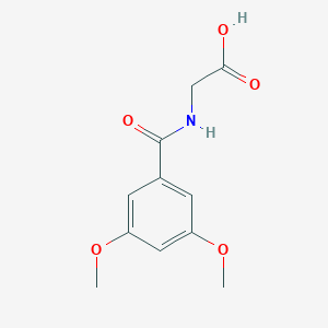 2-[(3,5-Dimethoxyphenyl)formamido]acetic AcidͼƬ