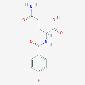 4-carbamoyl-2-[(4-fluorophenyl)formamido]butanoic acidͼƬ