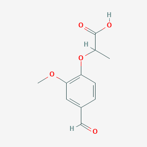 2-(4-Formyl-2-methoxyphenoxy)propanoic acidͼƬ