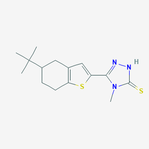 5-(5-tert-Butyl-4,5,6,7-tetrahydro-1-benzothiophen-2-yl)-4-methyl-4H-1,2,4-triazole-3-thiolͼƬ