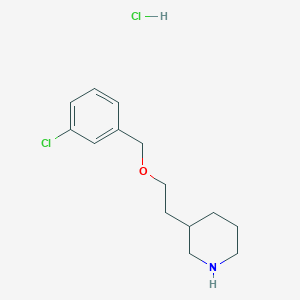 3-{2-[(3-Chlorobenzyl)oxy]ethyl}piperidinehydrochlorideͼƬ