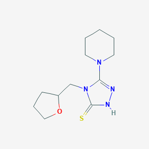 4-(Oxolan-2-ylmethyl)-5-(piperidin-1-yl)-4H-1,2,4-triazole-3-thiolͼƬ