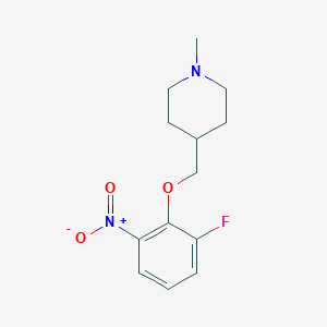 4-[(2-Fluoro-6-nitrophenoxy)methyl]-1-methylpiperidineͼƬ