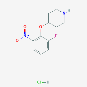 4-(2-Fluoro-6-nitrophenoxy)piperidine hydrochlorideͼƬ