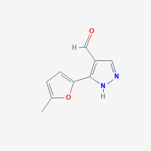 3-(5-Methylfuran-2-yl)-1H-pyrazole-4-carbaldehydeͼƬ