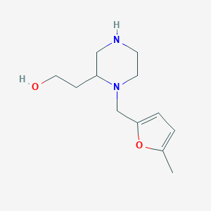 2-{1-[(5-methylfuran-2-yl)methyl]piperazin-2-yl}ethanolͼƬ