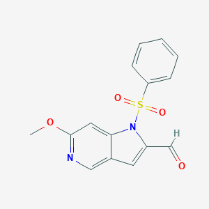 1-Benzosulphonyl-6-methoxy-5-azaindole-2-carbaldehydeͼƬ