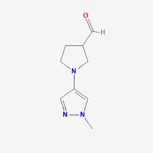 1-(1-methyl-1H-pyrazol-4-yl)pyrrolidine-3-carbaldehydeͼƬ